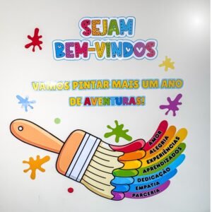 Painel Pincel Colorido